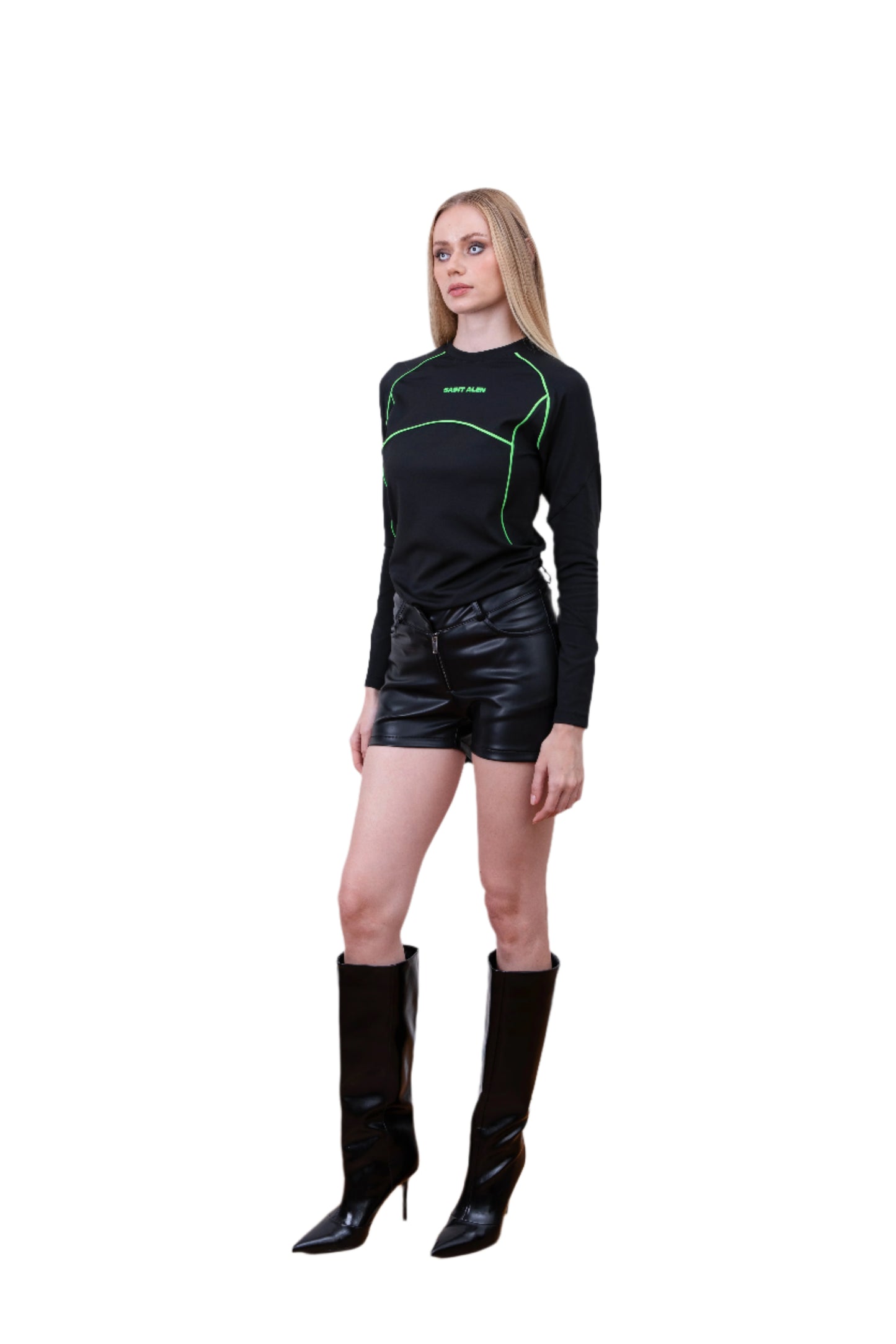 Darkness Long Sleeve Fitness Top Green