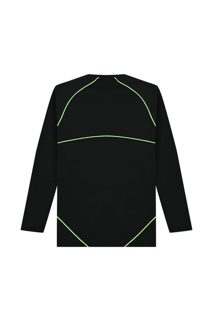 Darkness long sleeve fitness top Green